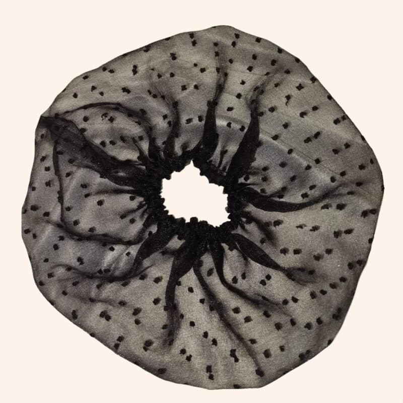 Scrunchie in organza Plumetis