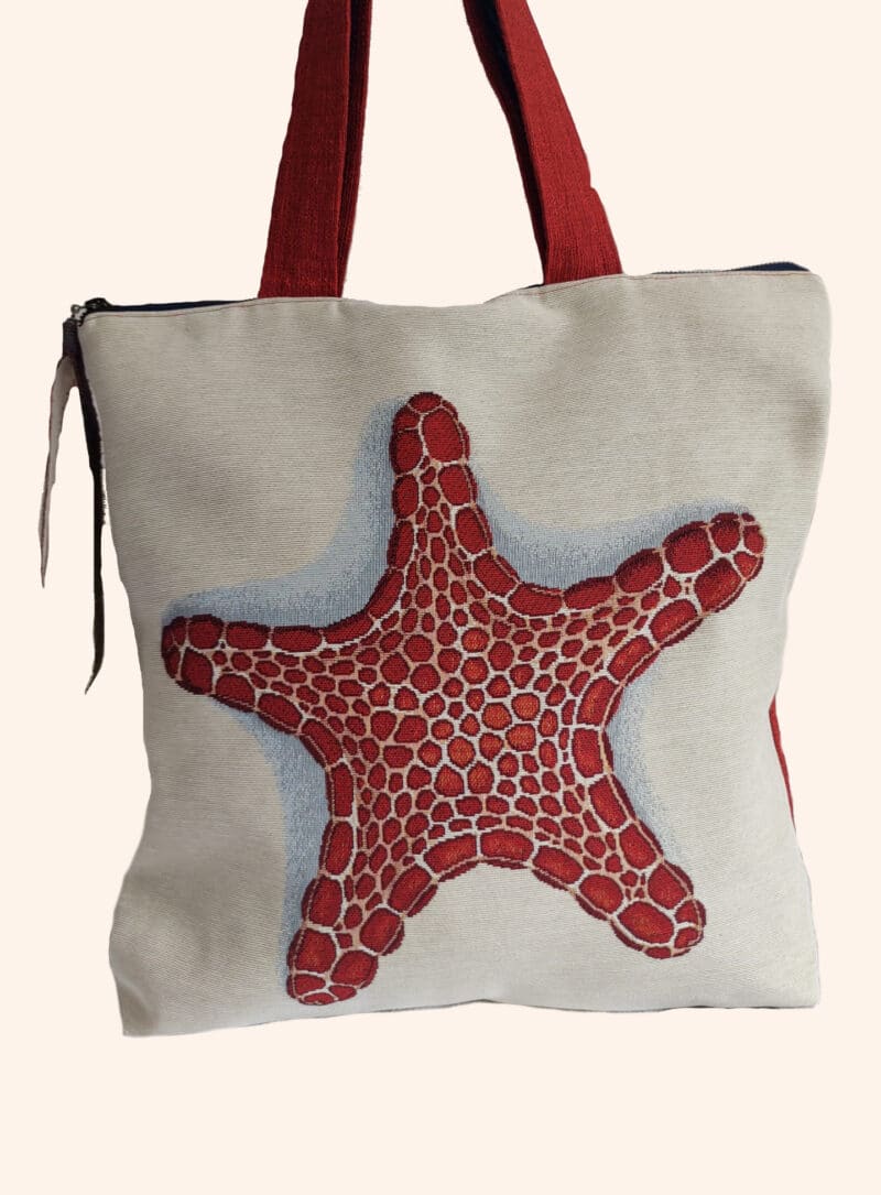 Shopper Bag tessuto Gobelin fatta a mano